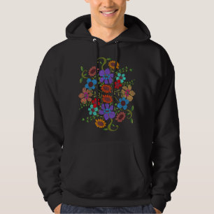 Botanische Blume Vintag Flora Wildblume Botani Hoodie