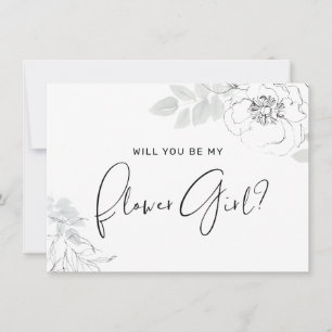 Botanische Blumenblütenkarte Dankeskarte