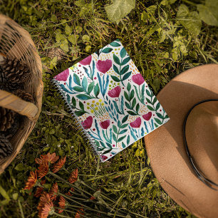 Botanische Blumendarstellung Notizbuch