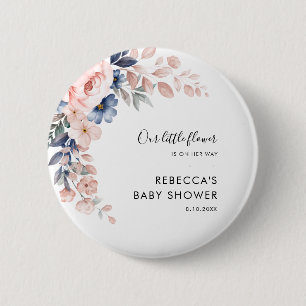 Botanische Blumendusche aus Pink Foliage Baby Button