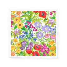 Botanische Blumengarten Blumen Papiertücher