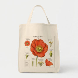 Botanische Blumenillustration Tasche  