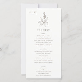 Botanische Blumenkarte für die Monographie Dankeskarte