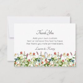 Botanische Blumenkarten Dankeskarte