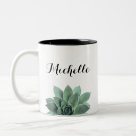 Botanische Blumenschrift Zweifarbige Tasse