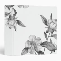 Botanische Blumenschwarzweiss-mappe