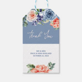 Botanische Blumentrauben Vielen Dank Geschenkanhänger