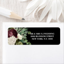 Botanische Blüte Land Rose Burgund schwarz