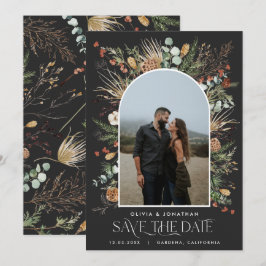 Botanische Blüten der Hochzeit 1 Foto Save The Date