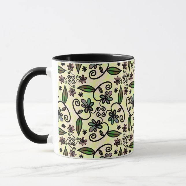 botanische Blüten Kaffeetasse (Links)