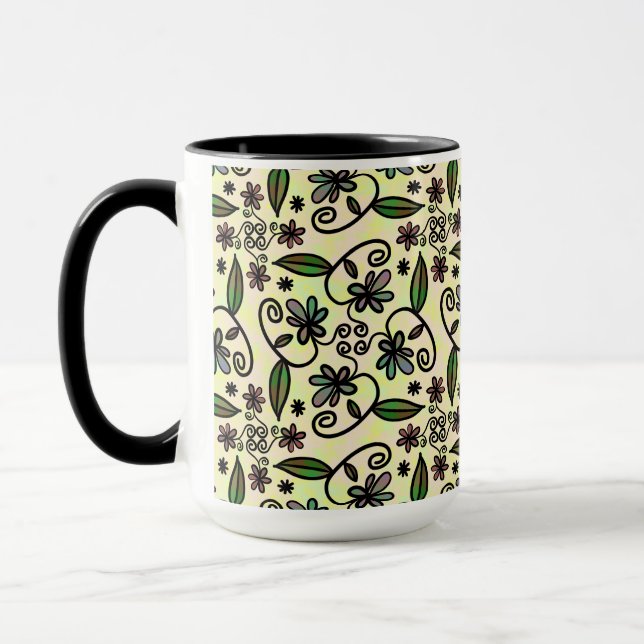botanische Blüten Kaffeetasse (Links)