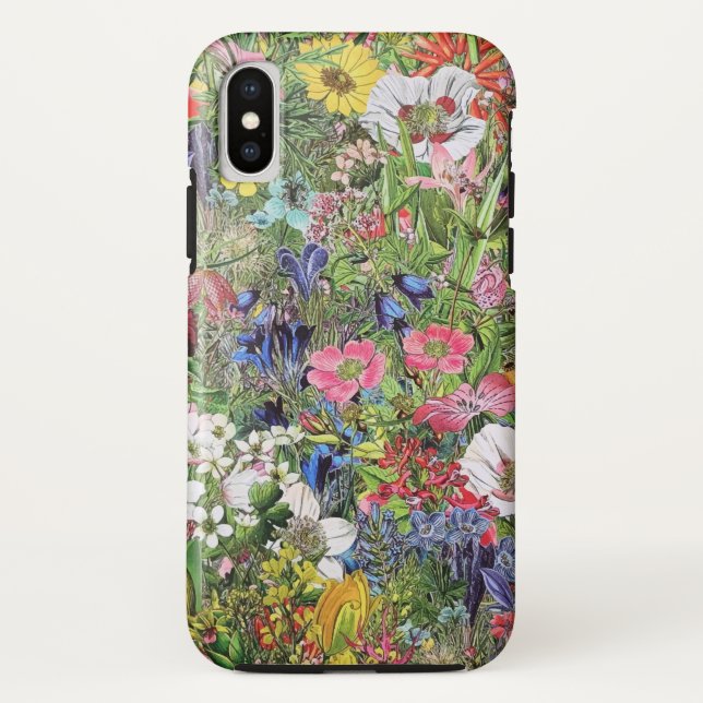 Botanische Blütennatur-Wildblume Case-Mate iPhone Hülle (Rückseite)