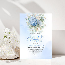 Botanische Boho Blaue Blumen Hochzeitsdusche Einla Einladung