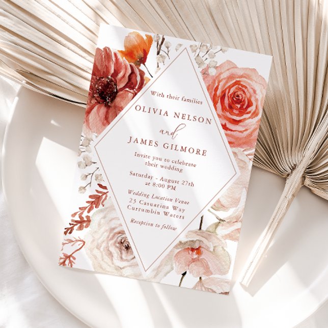 Botanische Boho-Blumenzange Einladung (Von Creator hochgeladen)