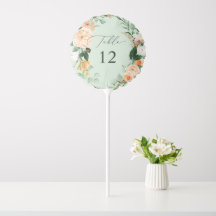 Botanische Boho Greenery Sage Wedding Tischnummer