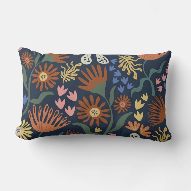 Botanische Boho-Reihe #2 Lendenkissen (Vorderseite)