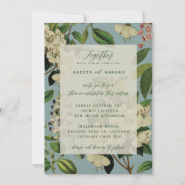 BOTANISCHE BREITINVITES - BLAU DES EISENS EINLADUNG