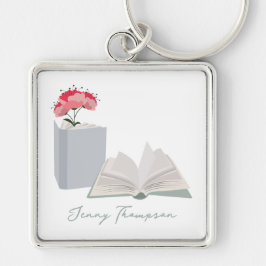 Botanische Bücher und Bibliothek Lesen Individuell Schlüsselanhänger