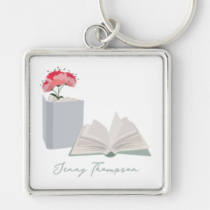 Botanische Bücher und Bibliothek Lesen Individuell Schlüsselanhänger