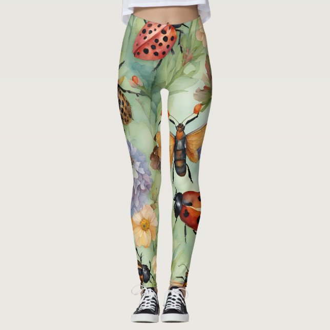 Botanische Bug Symphonie Leggings (Vorderseite)