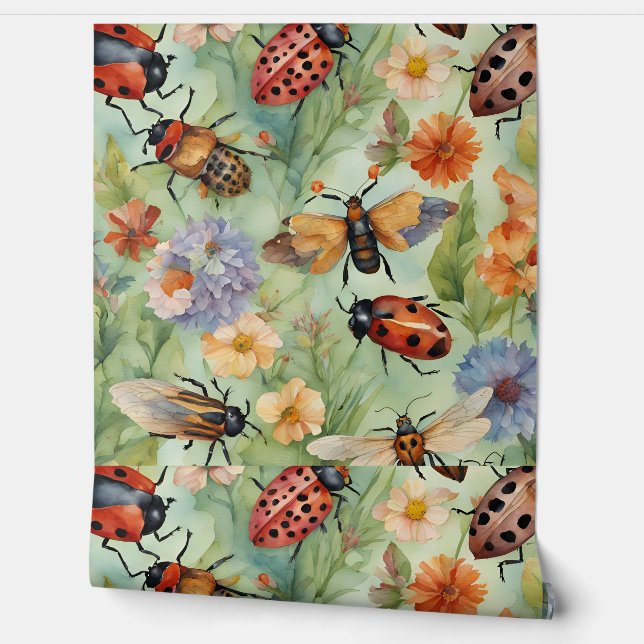 Botanische Bug Symphonie Tapete (Abrollen)