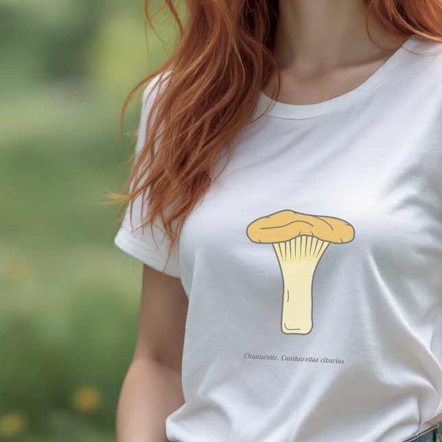 Botanische Chanterelle Mushroom T - Shirt (Botanical Chanterelle Mushroom T-Shirt)