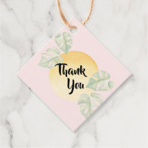 Botanische Dankeschön-Tags | Geschenkanhänger