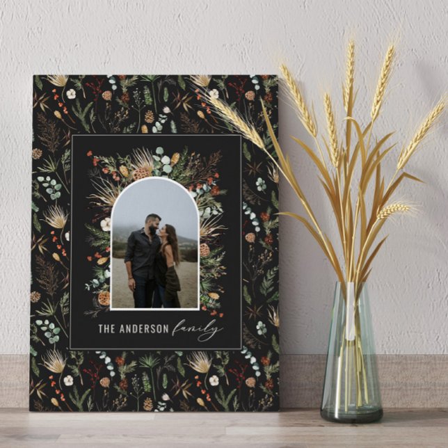Botanische Dekoration aus schwarzem, modernem Foto Leinwanddruck (Von Creator hochgeladen)