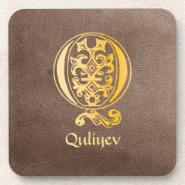 Botanische Dekorative Hauptstadt Q Getränkeuntersetzer