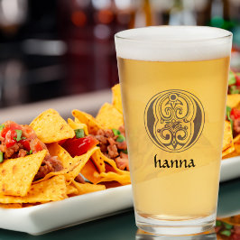 Botanische Dekorative mittelalterliche Hauptstadt  Glas