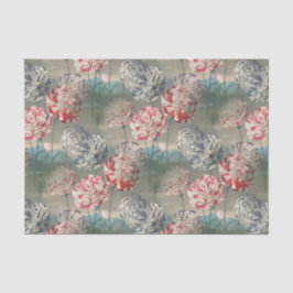 Botanische Dekoupage Craft Vintage Nelken Seidenpapier