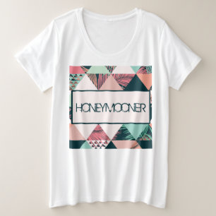 Botanische Dreiecke Große Größe T-Shirt