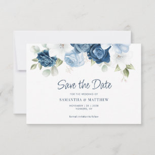 Botanische Dusty Blume Grüne Save The Date
