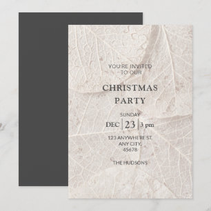 Botanische Ebony & Ivorische Weihnachtsfeier Feiertagskarte