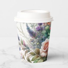 Botanische Elegance Blumenpapiersorten Pappbecher