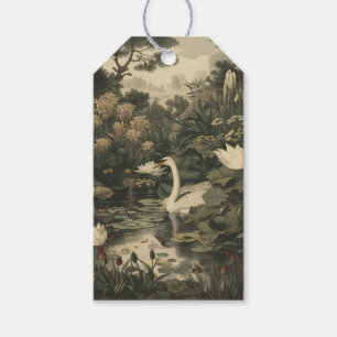 Botanische Elegance - Schwan im Wald Geschenkanhänger