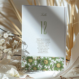 Botanische Elegance-Tischnummer Einladung