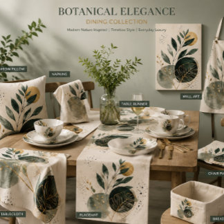 Botanische Eleganz Esszimmer Kollektion Großer Tischläufer