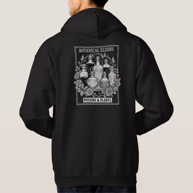 Botanische Elixiere Trankflaschen Grafik  Hoodie (Rückseite)