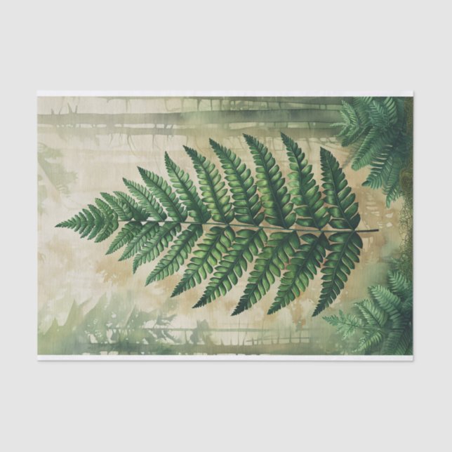 Botanische Entkopplung von Fern-Blätter Seidenpapier (Vorderseite)