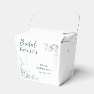 Botanische Eukalyptus-Braut-Brunchtime Brautparty Geschenkschachtel