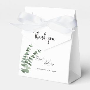 Botanische Eukalyptus-Hochzeit Geschenkschachtel