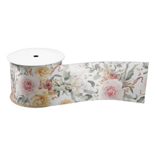 Botanische Farbige Gartenblumen Botanisch Satinband