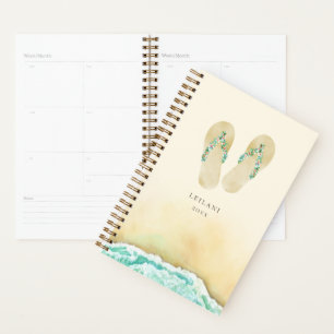 Botanische Flip Flops am Strand Planer