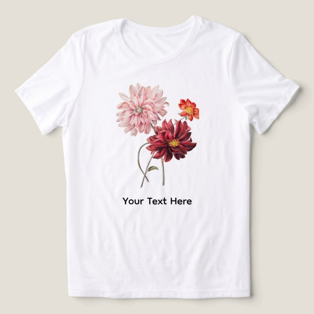 Botanische Flora Tri-Blend Shirt (Design Vorderseite)