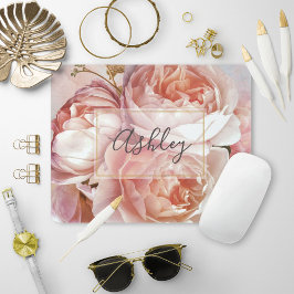 BOTANISCHE FLORALBEZEICHNUNG Monogramm Mousepad