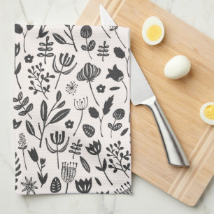 Botanische Folklore Geschirrtuch