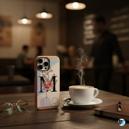 Botanische Form Boho Retro mit Name 1. Hauptstadt iPhone 16 Pro Max Hülle