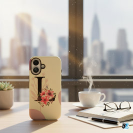 Botanische Form Boho Retro mit Name 1. Hauptstadt  iPhone 16 Hülle