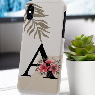 Botanische Form Boho Retro mit Name 1. Hauptstadt  iPhone 16 Hülle